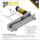 ServoCity 1120シリーズ Uチャンネル (16穴、長さ 408mm)