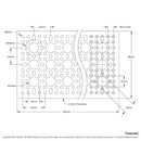 ServoCity 1123 シリーズ パターン プレート (3 x 7 穴、96 x 192mm)