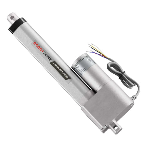 ServoCity 12V ヘビーデューティリニアアクチュエータ (推力 15.0Kg、速度 43.2mm/s、ストローク 152.4mm)
