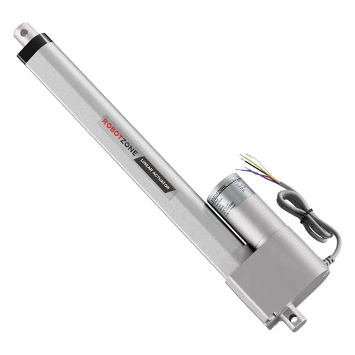 ServoCity 12V ヘビーデューティリニアアクチュエータ (推力 15.0Kg、速度 43.2mm/s、ストローク 254mm)