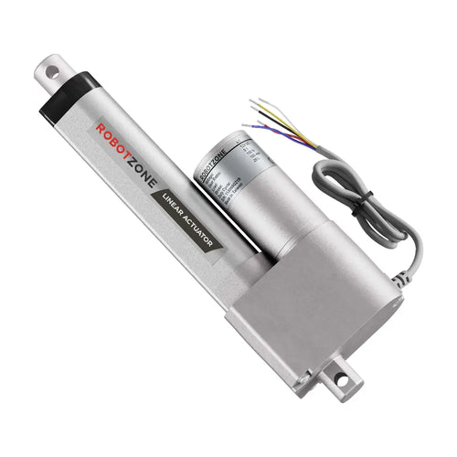 ServoCity 12V ヘビーデューティリニアアクチュエータ (推力 15.0Kg、速度 43.2mm/s、ストローク 101.6mm)