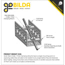 ServoCity 1402 リーズ 2サイド 1 ポスト クランプマウント (幅43mm 8mmボア)