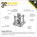 ServoCity 1501 シリーズ M4 x 0.7mm スタンドオフ (外径 6mm、長さ 11mm) - 4 個パック