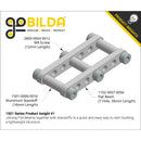 ServoCity 1501 シリーズ M4 x 0.7mm スタンドオフ (外径 6mm、長さ 11mm) - 4 個パック