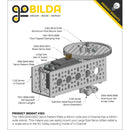 ServoCity 1800シリーズ サーボパターンプレート (大型サーボ用)
