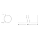 ServoCity 1.00 inch (2.54cm) x 5.00 inch (12.7cm) ステンレススチールチューブ