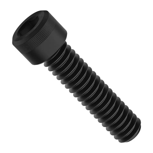 ServoCity 1/4 inch-20 黒色酸化被膜ソケットヘッドネジ (長さ1.00 inch (2.54Cm)) - 6個
