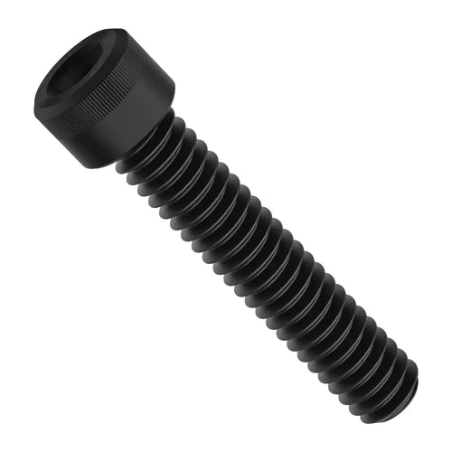 ServoCity 1/4-20 1/4 inch-20 黒色酸化被膜ソケットヘッドネジ (長さ1.25 inch (3.1cm)) - 6個