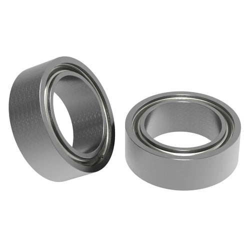 ServoCity 1/4&quot; ID フランジなしボールベアリング (外径 3/8&quot;、厚さ 1/8&quot;) - 2 パック