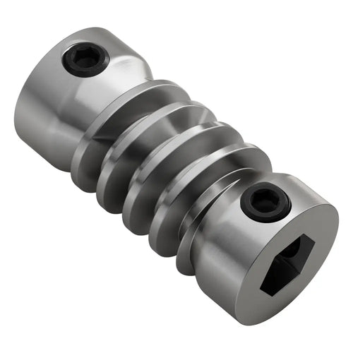ServoCity 2313 シリーズ ステンレススチール、MOD 1.25 ウォーム (8mm REX™ ボア、33mm 長さ)