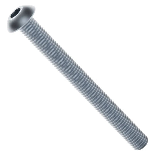 ServoCity 2802シリーズ 亜鉛メッキスチール製ボタンヘッドネジ (M4 x 0.7mm、長さ 40mm) - 25個パック