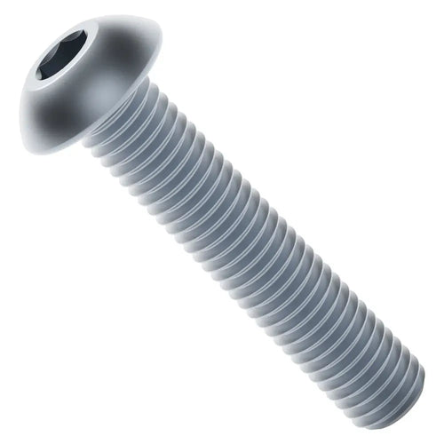 ServoCity 2802シリーズ 亜鉛メッキ鋼製 トラス頭六角穴付きボルト (M4 x 0.7mm 長さ20mm) - 25個