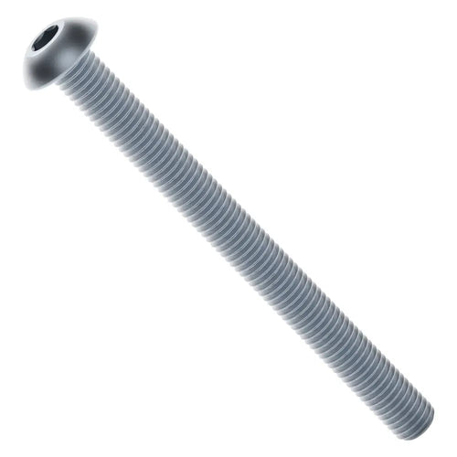 ServoCity 2802シリーズ 亜鉛メッキスチール製 ボタンヘッドネジ (M4 x 0.7mm、長さ 45mm) - 25個パック