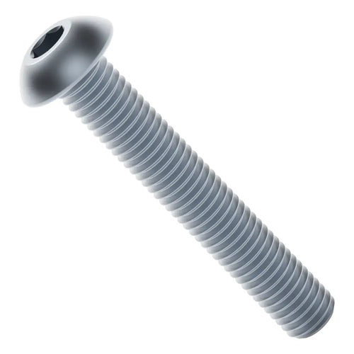 ServoCity 2802シリーズ 亜鉛メッキ鋼製 トラス頭六角穴付きボルト (M4 x 0.7mm 長さ25mm) - 25個