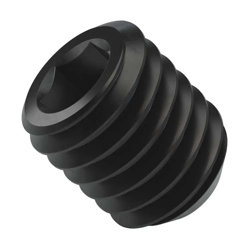 ServoCity 2806 シリーズ 黒色酸化鋼カップポイントセットスクリュー (M5 x 0.8mm、長さ 6mm) - 25 個パック