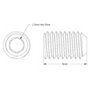 ServoCity 2806 シリーズ 黒色酸化鋼カップポイントセットスクリュー (M5 x 0.8mm、長さ 8mm) - 25 個パック