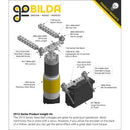 ServoCity 2913シリーズ スチール製 ボールリンク (メス M4 x 0.7mm、長さ 24.1mm) - 2個