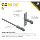 ServoCity 2913シリーズ スチール製 ボールリンク (メス M4 x 0.7mm、長さ 24.1mm) - 2個