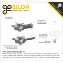 ServoCity 2913シリーズ スチール製 ボールリンク (メス M4 x 0.7mm、長さ 24.1mm) - 2個