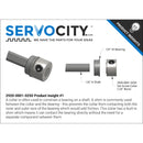 ServoCity 2920シリーズ スチール製 セットスクリューカラー (内径 1/4 Inch (6.3mm)) - 2個