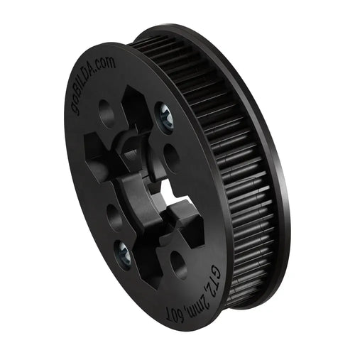 ServoCity 2mmピッチ ハブマウント GT2タイミングベルトプーリ (内径 14mm、歯数 60)
