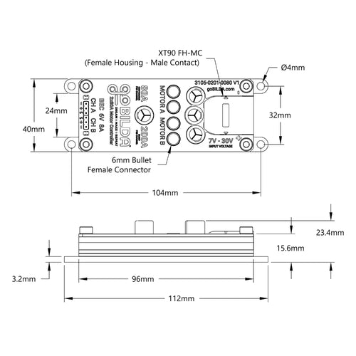 ServoCity 2 x 80A モータコントローラ