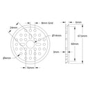ServoCity 3400シリーズ ハブマウント丸ベルトプーリ (内径 14mm、PD 64mm)