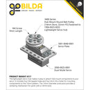 ServoCity 3400シリーズ ハブマウント丸ベルトプーリ (内径 14mm、PD 64mm)