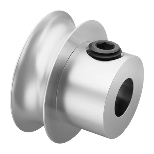ServoCity 3401シリーズ 止めネジ式 丸ベルトプーリ (内径 6mm、ピッチ直径 16mm)