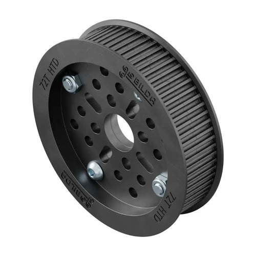 ServoCity 3402シリーズ 3mmピッチ プラスチックハブマウント HTDタイミングベルトプーリ (内径 14mm、歯数 72)
