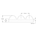 ServoCity 3403シリーズ 3mmピッチ HTDタイミングベルト (幅 15mm、ピッチ周長 300mm、歯数 100)