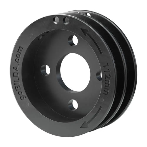 ServoCity 3407シリーズ ハブマウント W型プーリ (デュアルスプール 外径112mm)