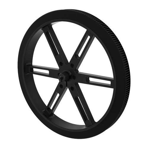 ServoCity 3602 シリーズ プレスフィット ホイール (3mm D ボア、直径 90mm) - 2 個パック