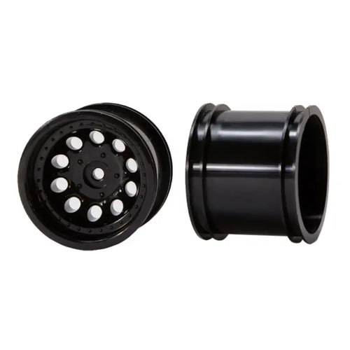 ServoCity 3605シリーズ ブラックリボルバリム (12mm 六角ドライブ、直径 56mm) - 2個パック