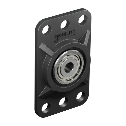 ServoCity フラットピローブロック (内径 4mm、取付パターン 16mm x 32mm) - 2個パック