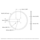 ServoCity 5 inch アクリル ディスクホイール (青) - 2個