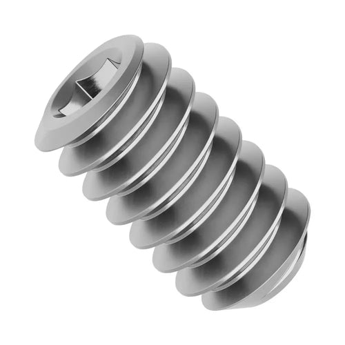 ServoCity 6-32 ステンレス鋼製 六角穴付き止めネジ (長さ 6.35mm) - 6個パック