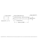ServoCity アセタール製ギアラック (MOD 0.8、歯数 118、41穴)