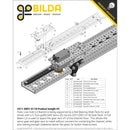 ServoCity アセタール製ギアラック (MOD 0.8、歯数 118、41穴)