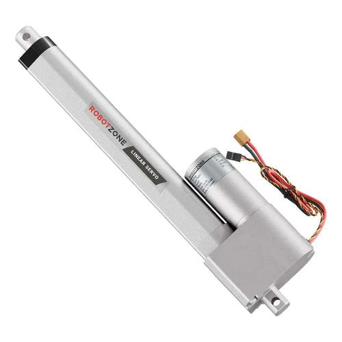 ServoCity ヘビーデューティー リニアサーボ (位置制御 12～24V、225 lb 推力、0.3 inch/sec、8 inch ストローク)