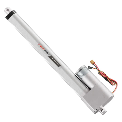 ServoCity ヘビーデューティー リニアサーボ (位置制御、12～ 24V、225 lb推力、0.3 inch/sec、12 inchストローク)