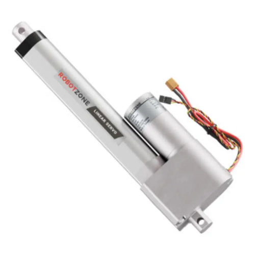 ServoCity ヘビーデューティー リニア サーボ (位置制御、12～24V、112 lb推力、0.6 inch/sec、8 inchストローク)