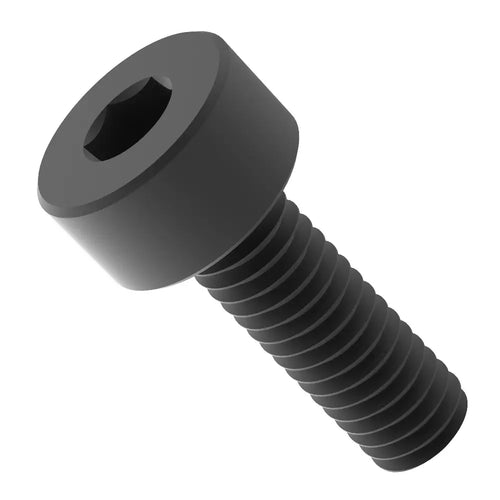 ServoCity M2.6 x 0.45mm 黒色酸化被膜ソケットヘッドネジ (長さ 8mm) - 6 個パック