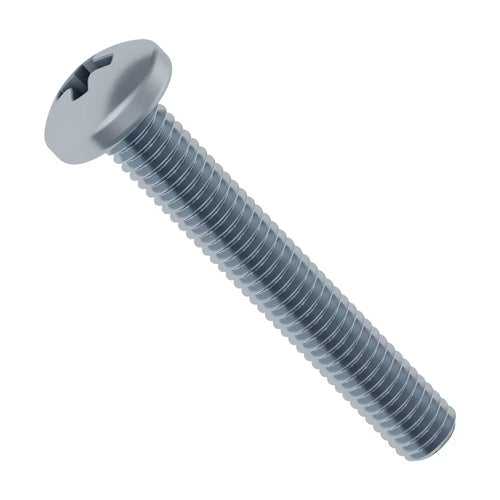 ServoCity M3 x 0.5mm 亜鉛メッキ なべ頭ネジ (長さ 20mm) - 6 個パック