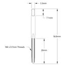 ServoCity M4 x 0.7mm ねじ切りタップ