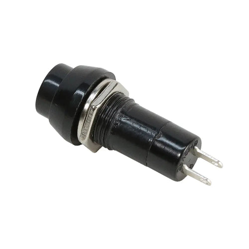 ServoCity モーメンタリ SPST 丸型プッシュ ボタン スイッチ (ブラック)