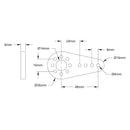 ServoCity プラスチック ハブマウント コントロール アーム (長さ 48mm)