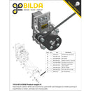 ServoCity プラスチック ハブマウント コントロール アーム (長さ 48mm)