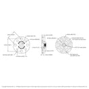 ServoCity プラスチック サーボ ハブ (H25T スプライン、直径 32mm)