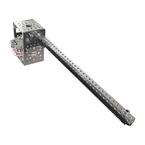 ServoCity サーボ駆動ギアラックキット (推力24 lb (10.8kg) 速度5.7 inch (14.4cm) /秒 シングルギアラック)